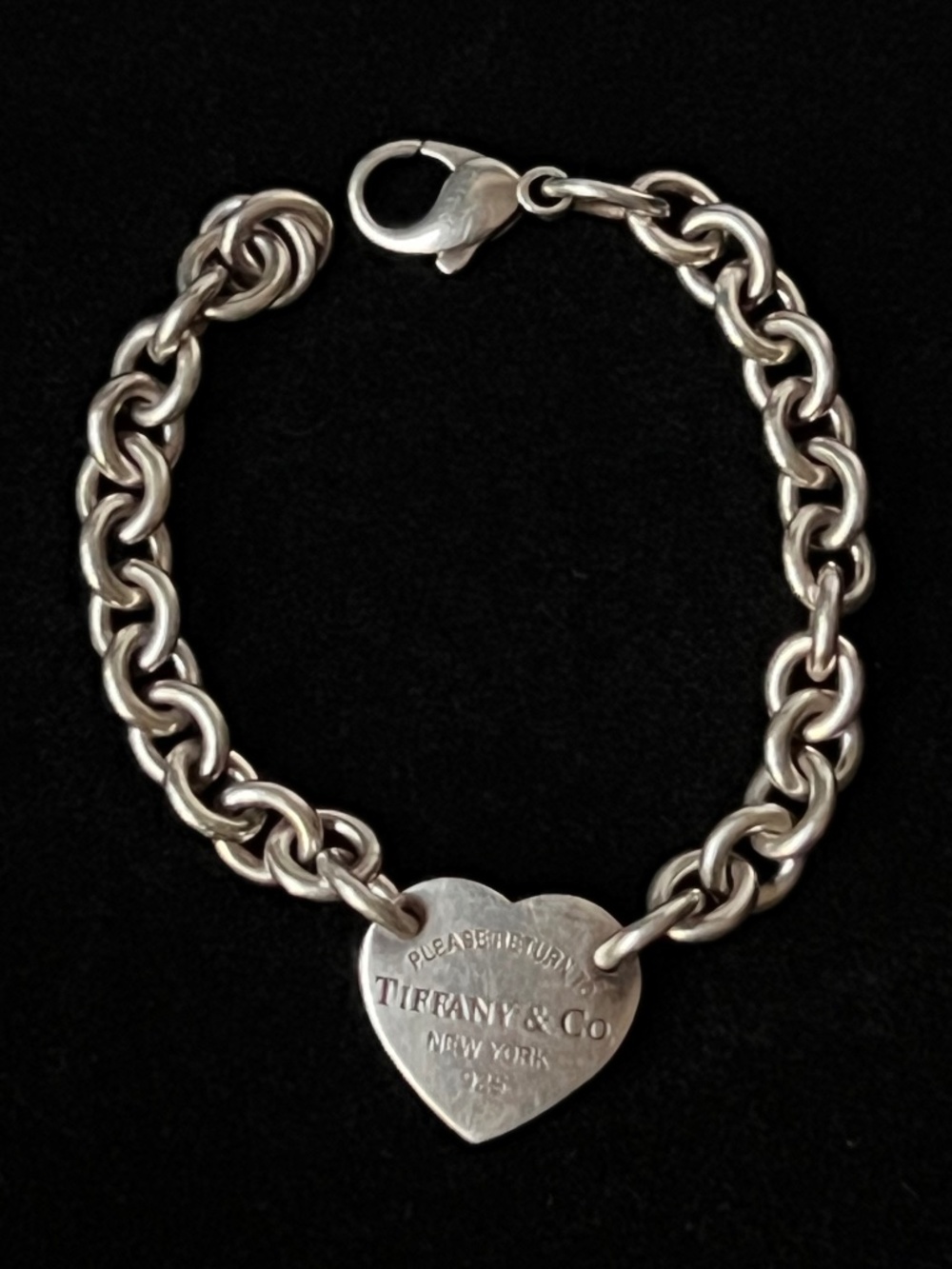 Tiffany & Co. Sterling Silver “Please Return to Tiffany" Heart Tag Bracelet